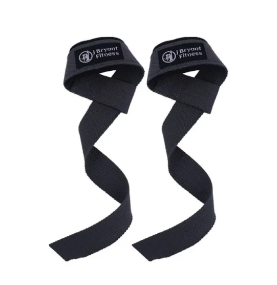Sangles d’entraînement noires Bryant Fitness, sangle longue avec logo