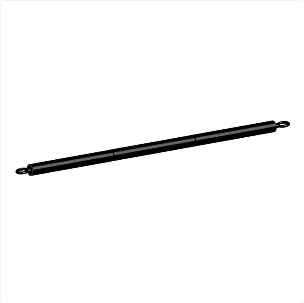 Bande de résistance noire longue avec œillets métalliques