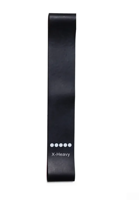 Bande de résistance noire X-Heavy, élastique longue pour musculation