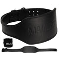 Weight Lifting Leather Belt with Adjustable Buckle Gym Workout & Weight Training - Weightlifting Belts for Men and Women (Black Large (34” to 41”) Inches)