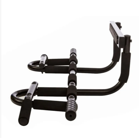Barres de traction ProGrip noires avec poignées latérales rembourrées