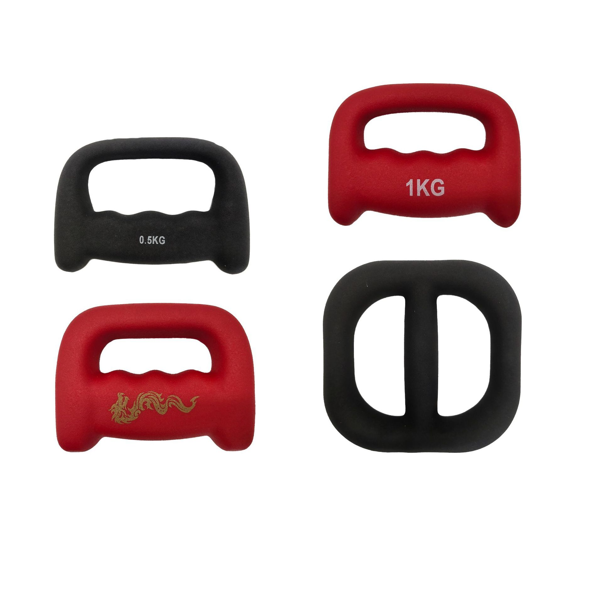 Lot d’haltères SpeedBox : noir 0,5 kg et 1,5 kg, rouge 1 kg