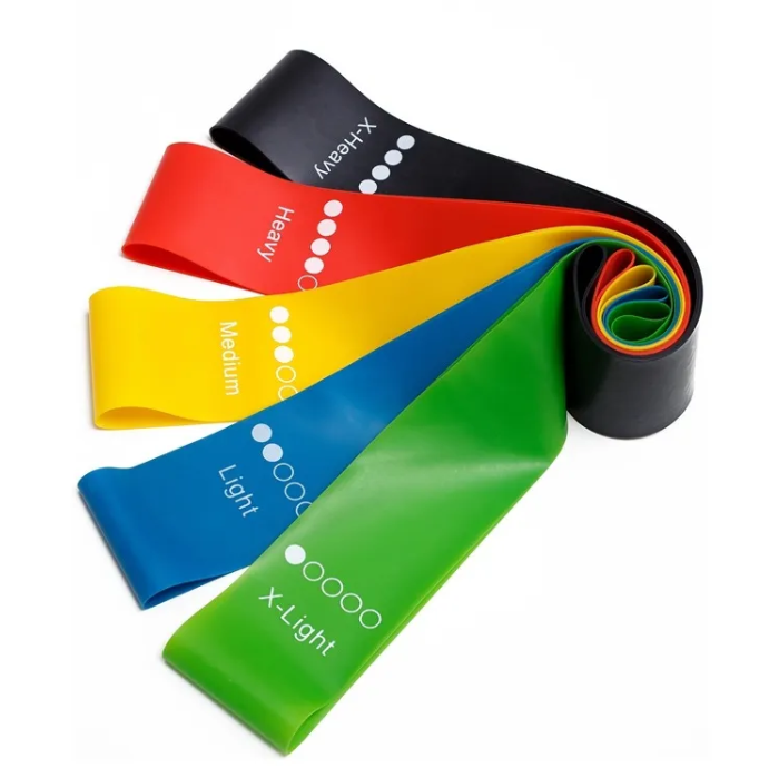 Ensemble de bandes de résistance multicolores (Light, Medium, Heavy, X-Light, X-Heavy)