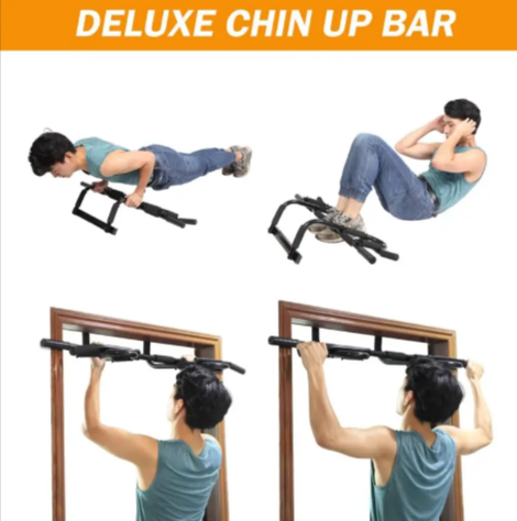 Barre de traction ProGrip pour porte avec poignées et montants noirs