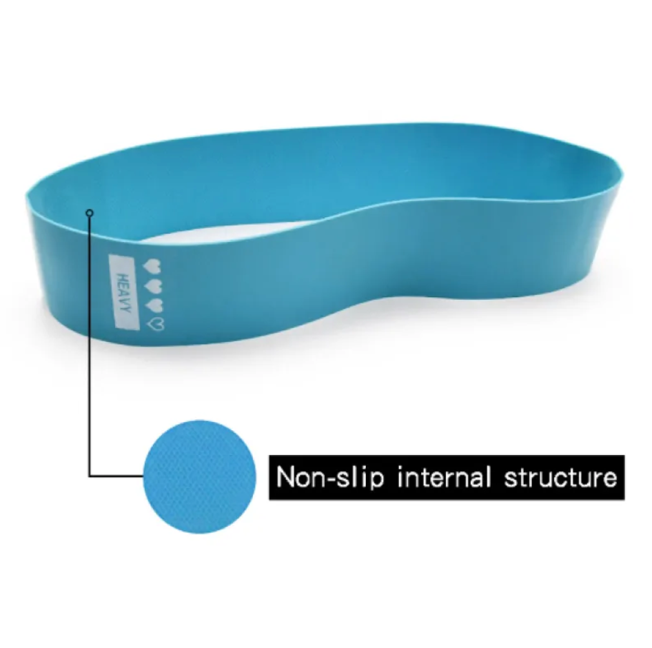 Boucle de résistance bleue avec structure interne antidérapante.