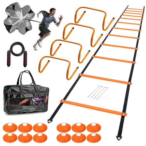 20ft Agility Ladder Set with Extras for Training