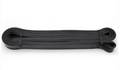 Bande de yoga extensible noire avec bandes tissées et anses