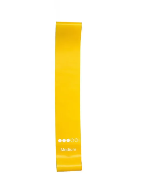 Bande de résistance jaune Medium, élastique longue pour entraînement