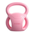 Kettlebell rose TRIFLEX à 3 poignées, marquage 15LB sur la poignée centrale