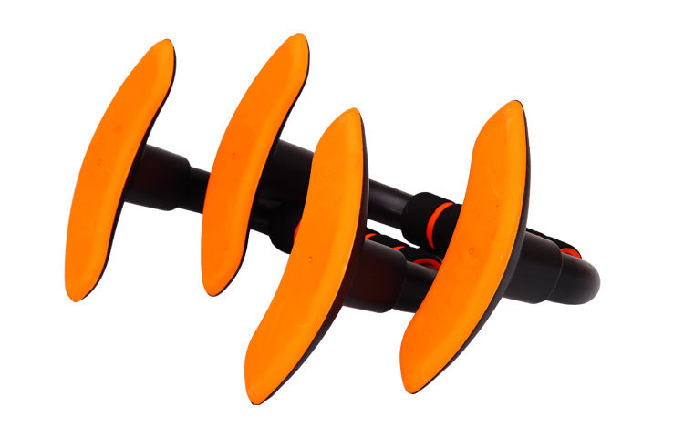 Entraîneur de pompes ErgoFit: poignées noires avec patins orange en disques